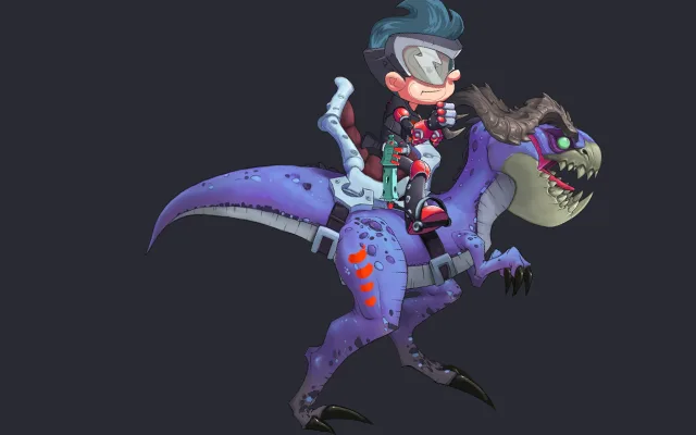 Raptor skeleton